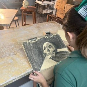 Still life with skull